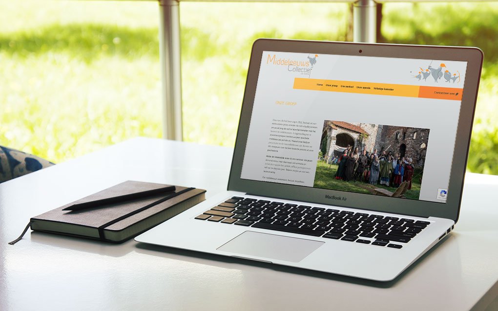 Middeleeuws Collectief site mockup